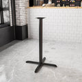 Black 30x30 Bar Height X-Base