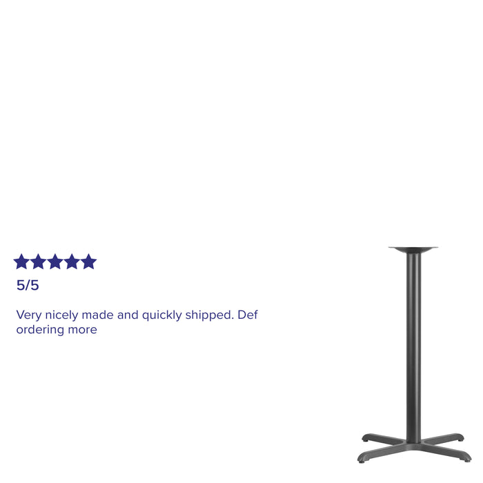 Black 30x30 Bar Height X-Base