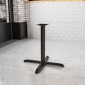 Black 30x30 Table HT X-Base