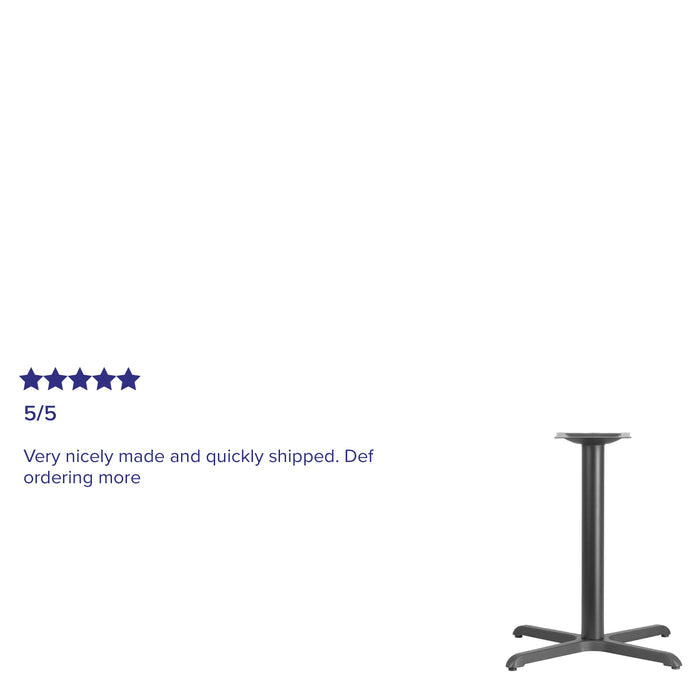 Black 30x30 Table HT X-Base