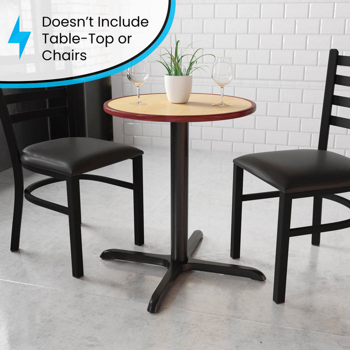 Black 30x30 Table HT X-Base