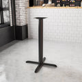Black 33x33 Bar Height X-Base