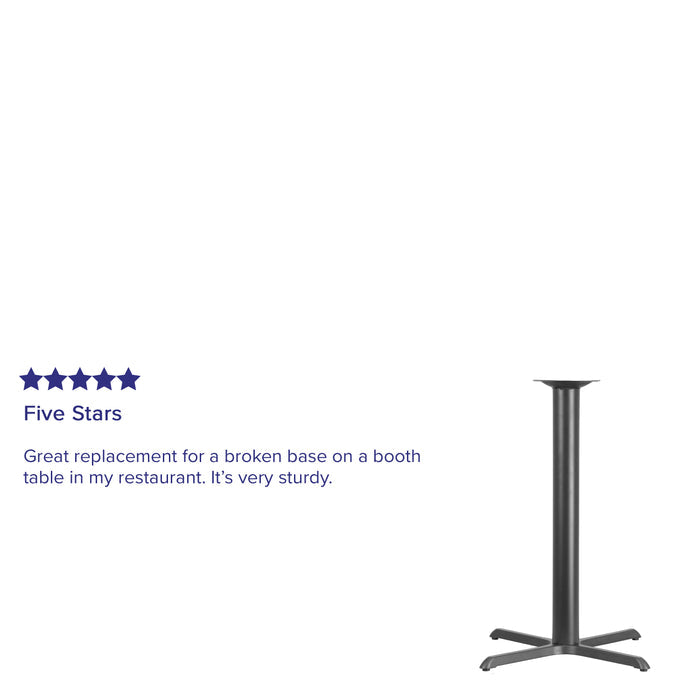 Black 33x33 Bar Height X-Base