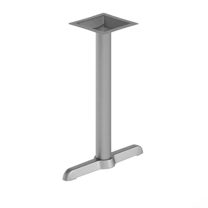 5"x22" Silver T-Base w/ Column