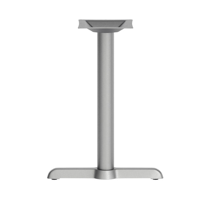 5"x22" Silver T-Base w/ Column