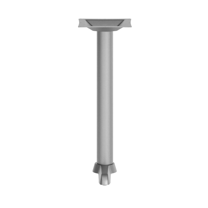 5"x22" Silver T-Base w/ Column