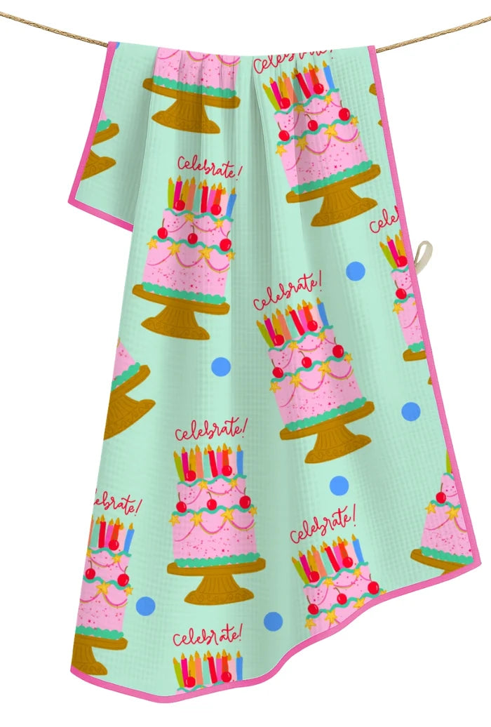 Birthday Microfiber Tea Towel