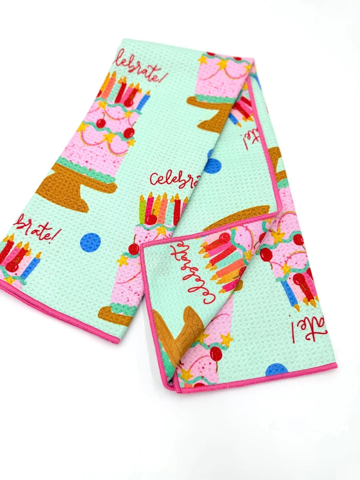 Birthday Microfiber Tea Towel