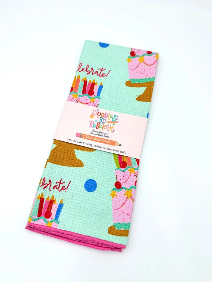 Birthday Microfiber Tea Towel