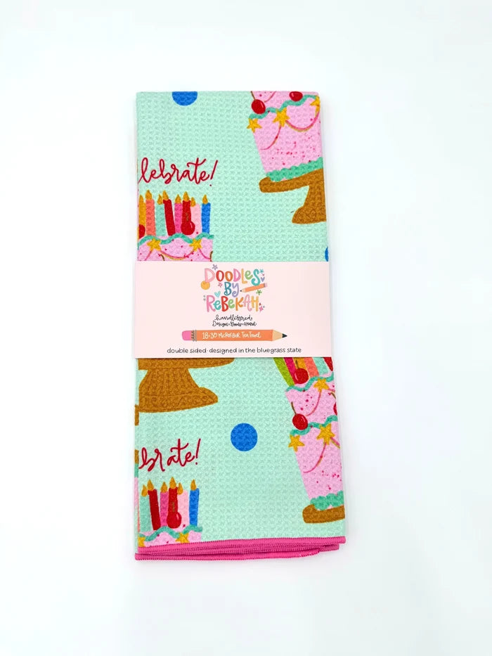 Birthday Microfiber Tea Towel