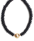 Black Wooden Bead Choker