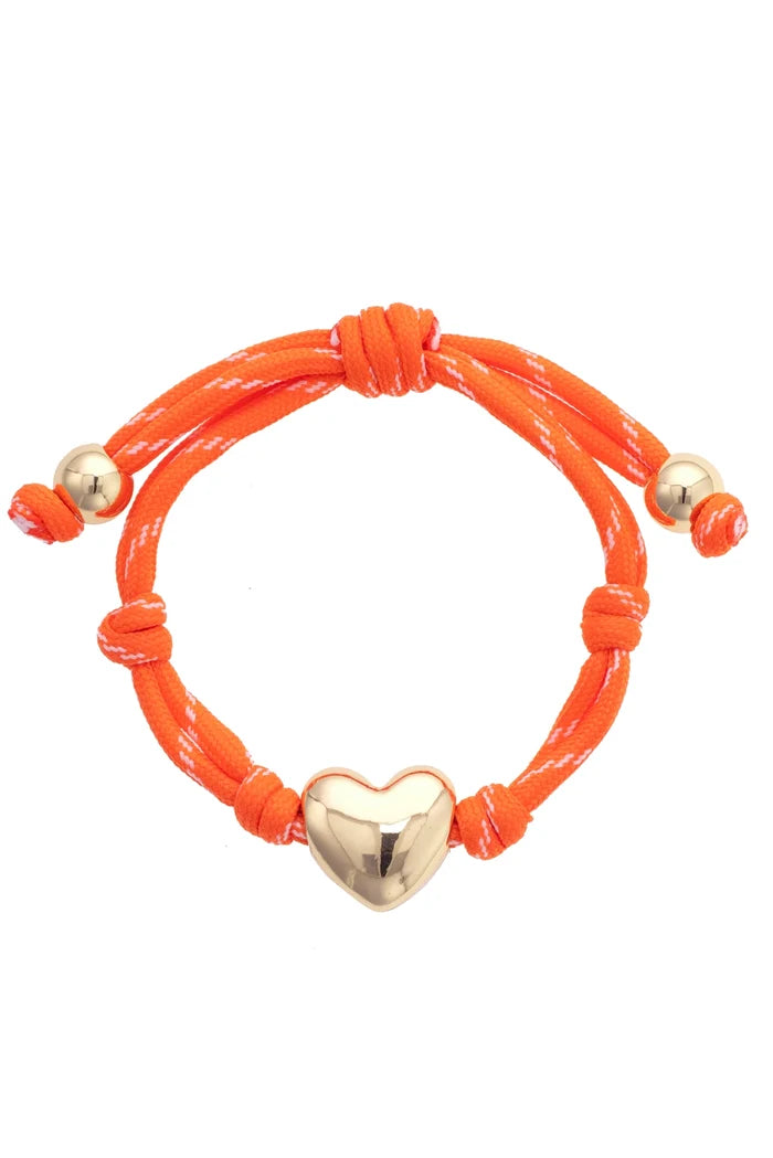 Blaine Puffy Heart Paracord Bracelet