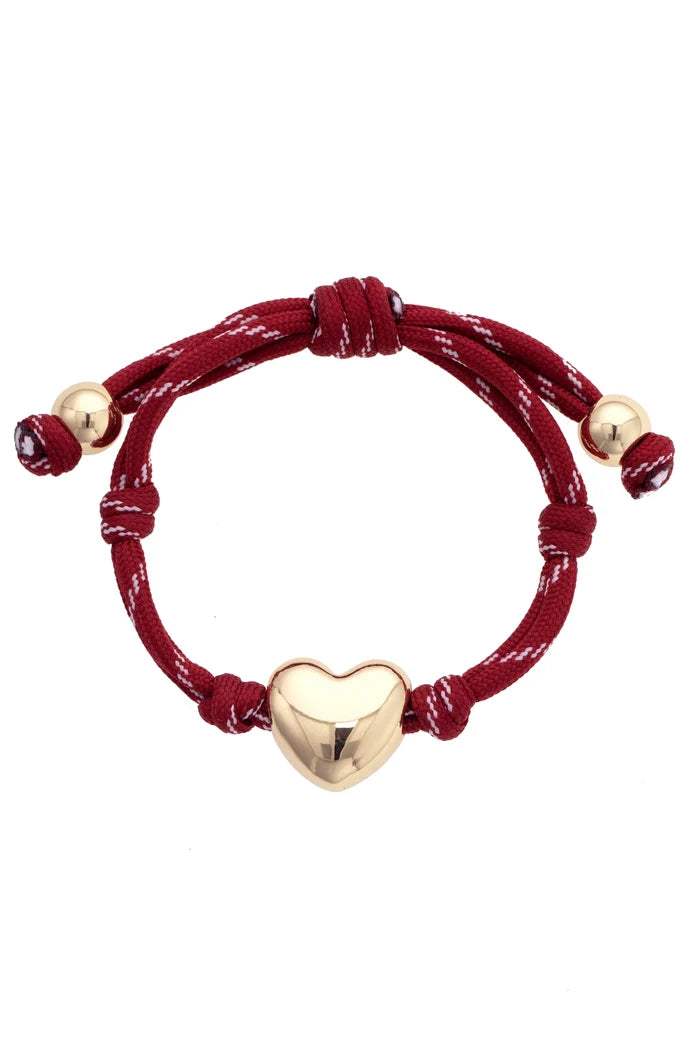 Blaine Puffy Heart Paracord Bracelet