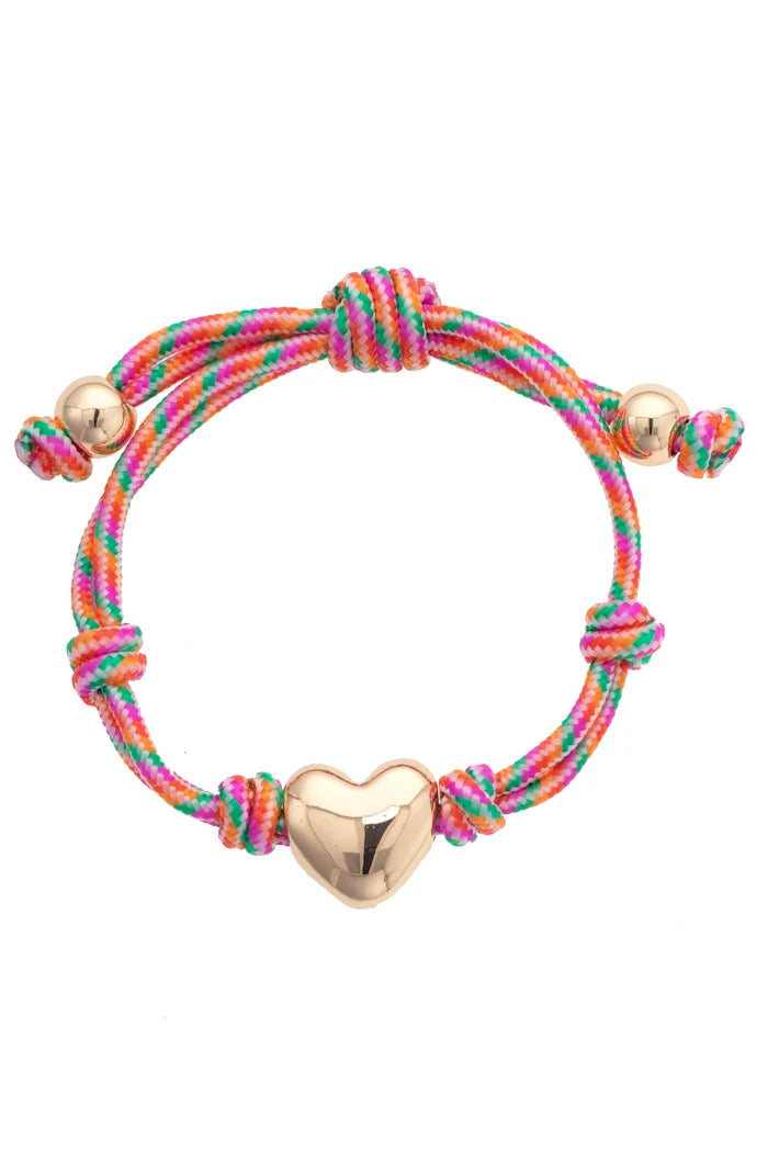 Blaine Puffy Heart Paracord Bracelet