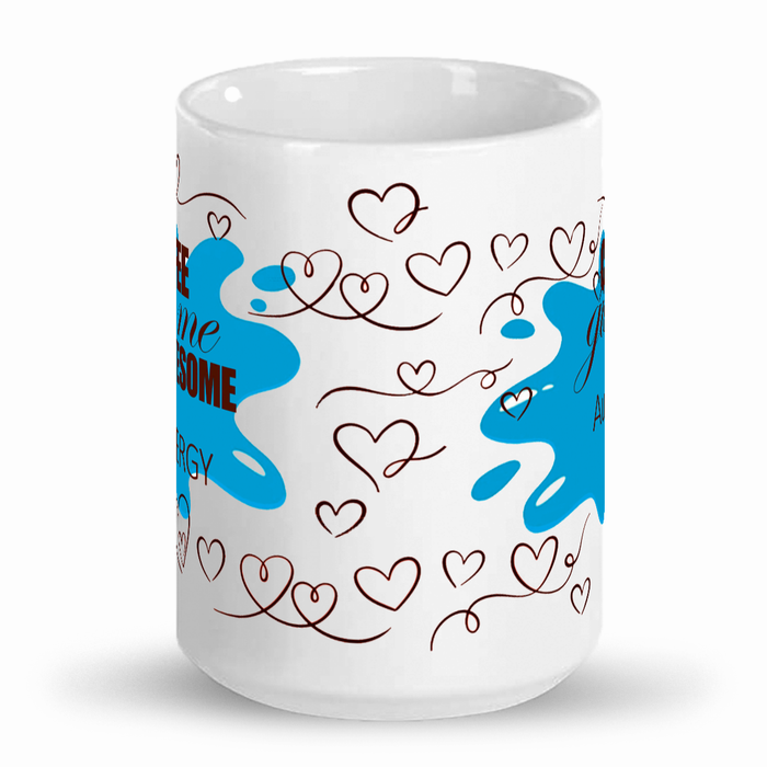 Blue Awesome Auntie 15 oz indigenous art mug by North of Fifty Indigenous Boutique Canada