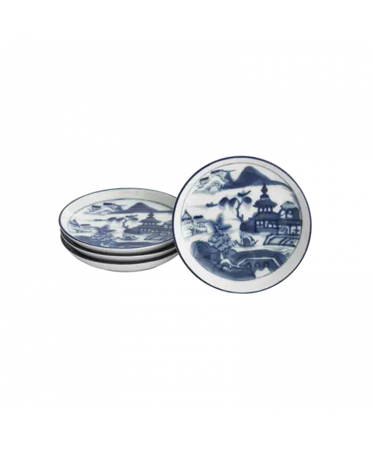 Blue Canton Set of 4 Coasters