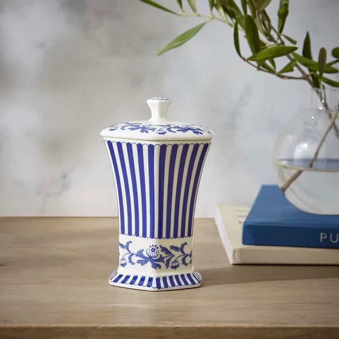 Blue Italian Steccato Mini Vase