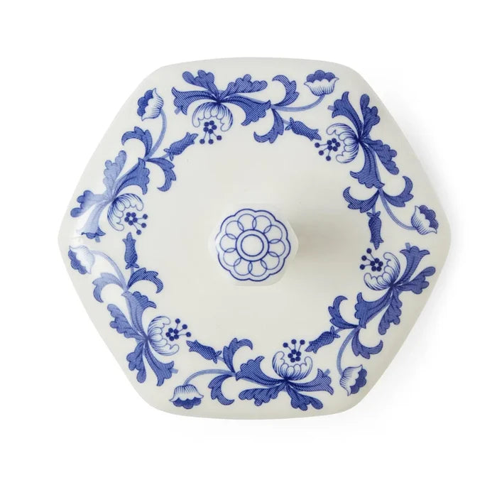 Blue Italian Steccato Mini Vase