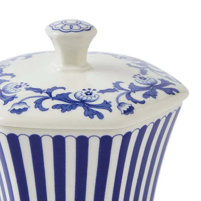 Blue Italian Steccato Mini Vase
