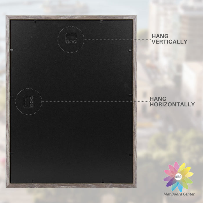BOGO 12x16 Picture Frame for 8x12 Photo with Ivory Mat and Real Glass (8 Pcs Per Box)