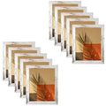 BOGO Pack of 10, 11X14 Picture Frames with Real Glass White