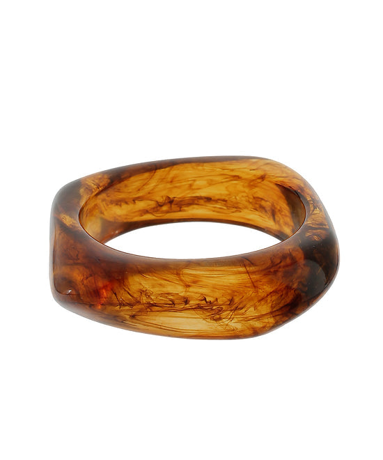 Bold Marble Acrylic Bangle Bracelet