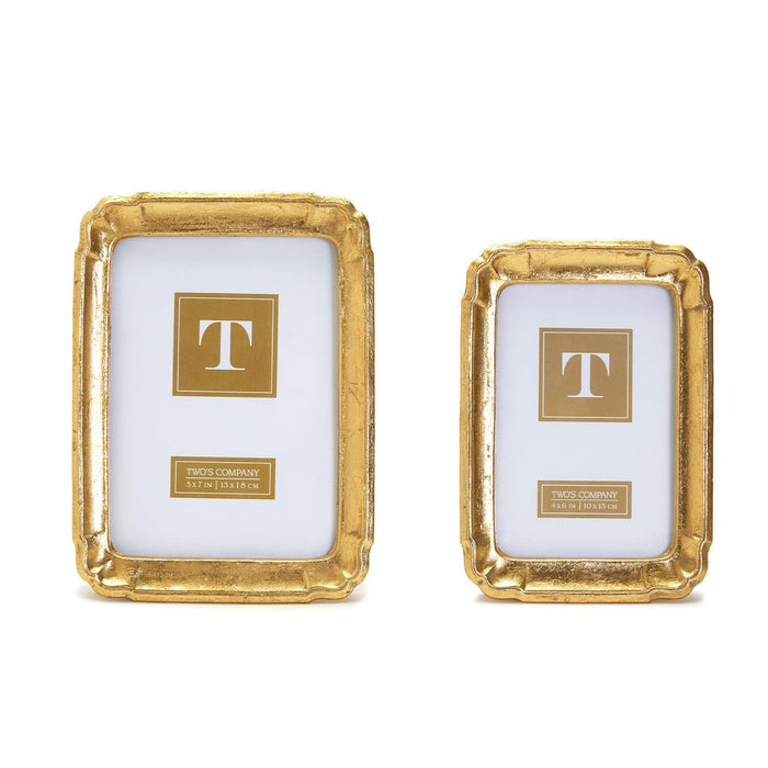 Bonheur Gold Leaf Photo Frame