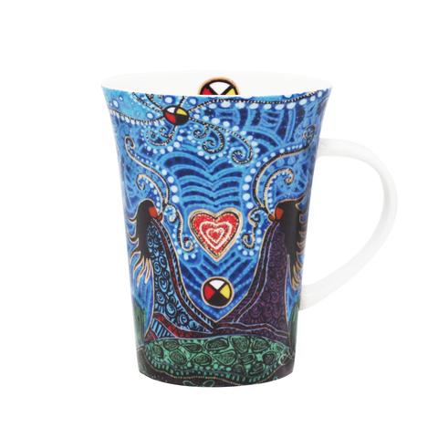 Breath of Life indigenous art mug by Leah Dorion Canada