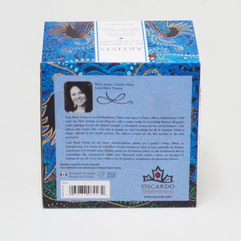 Breath of Life indigenous art mug by Leah Dorion Canada