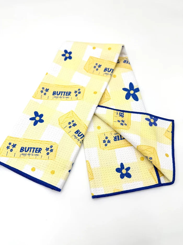 Butter Microfiber Tea Towel