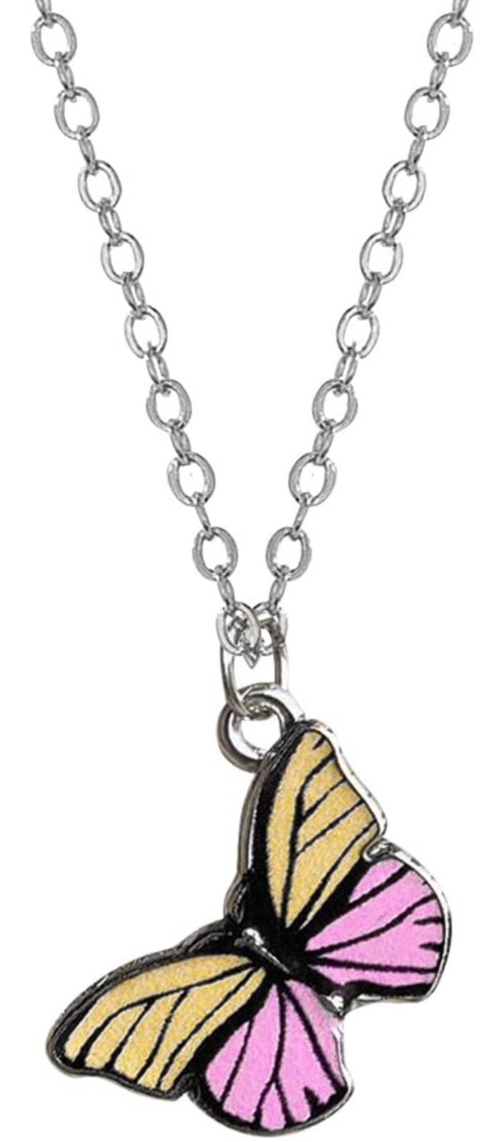 Butterfly necklace with 18 inch chain indigenous art gift by Canadian Fashion & Home Decor Boutique Canada