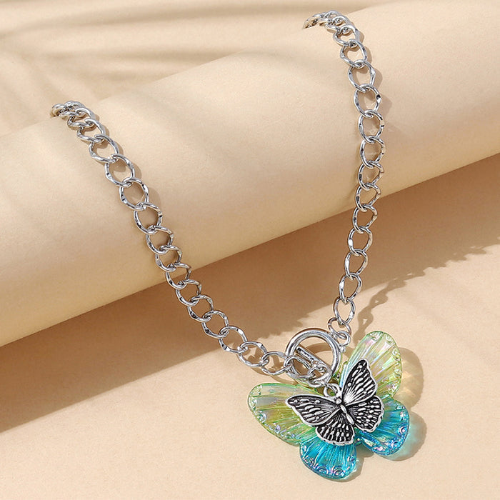 Butterfly necklace indigenous art gift Canada