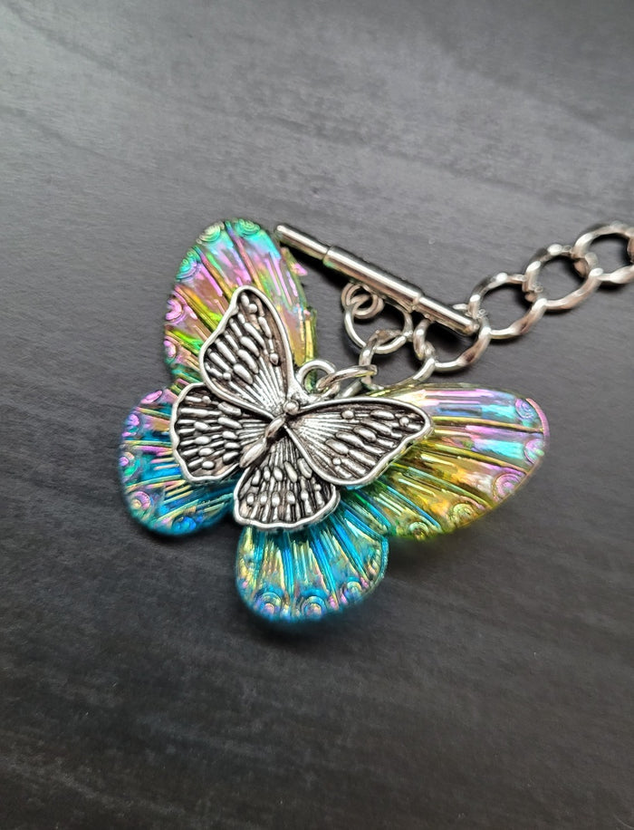 Butterfly necklace indigenous art gift Canada