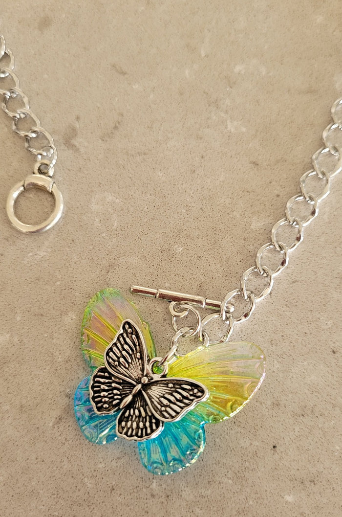 Butterfly necklace indigenous art gift Canada