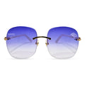 C Decor "Baltimore Ravens" - Gold White Composite Marbles Sunglasses w/ Custom Violet Onyx Lenses (2025)