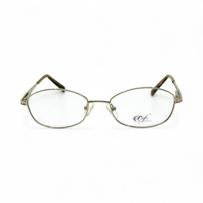 Cafr™ C422F - Silver Wires w/ Clear Ovals
