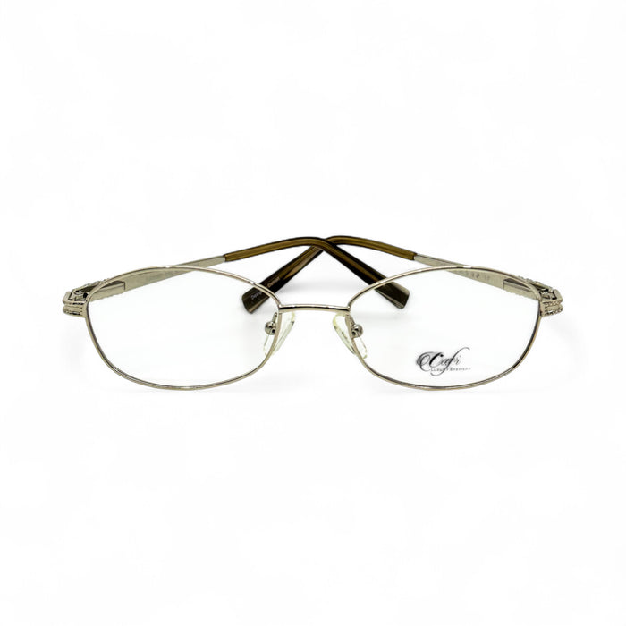 Cafr™ C422F - Silver Wires w/ Clear Ovals