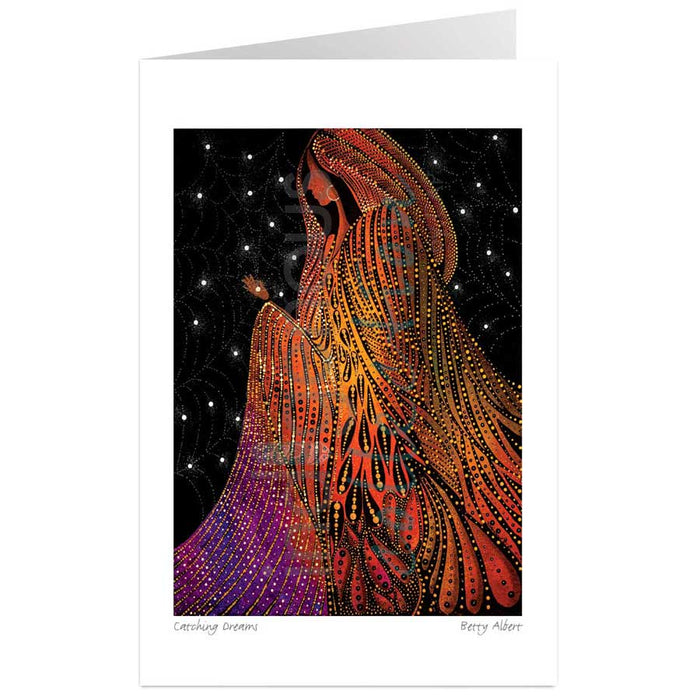 Betty Albert Catching Dreams Art Card | Native Art Canada