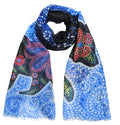 Celestial Bear indigenous art shawl by Kim McDonough Canada