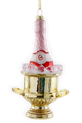 Champagne on Ice Ornament | Pink