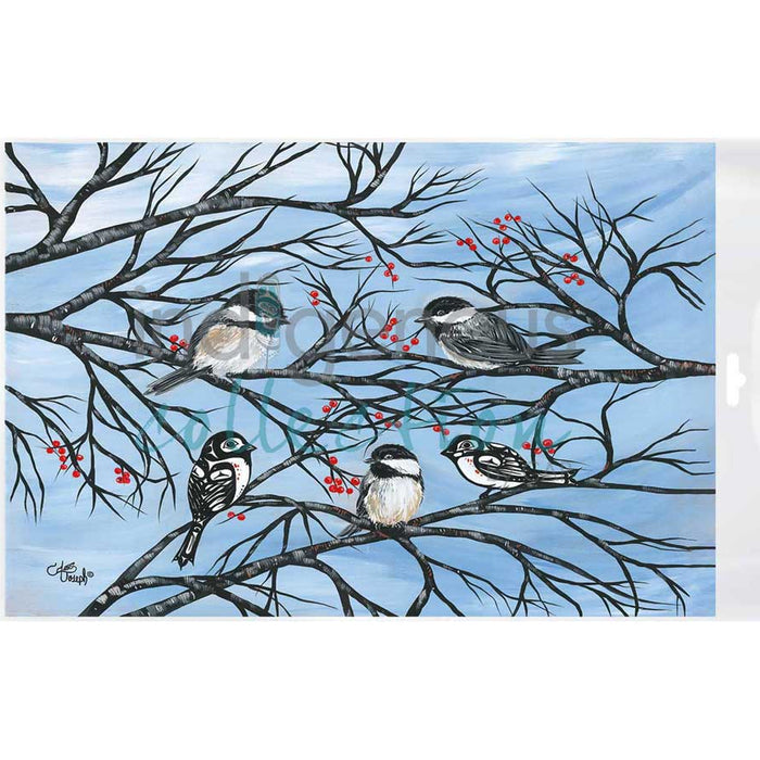 Chickadees Bagged Poster