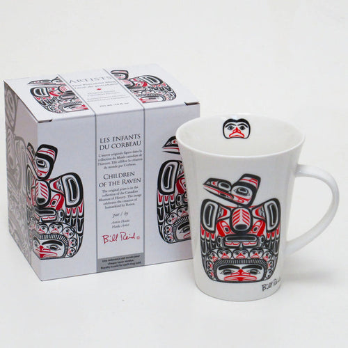 Children of the Raven indigenous art mug by Bill Reid Canada
