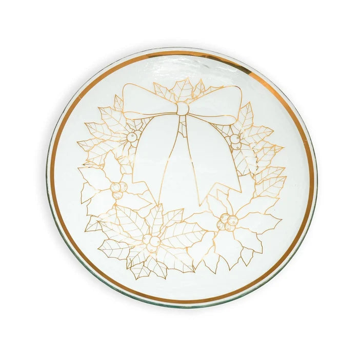 Christmas Wreath Plate 13"