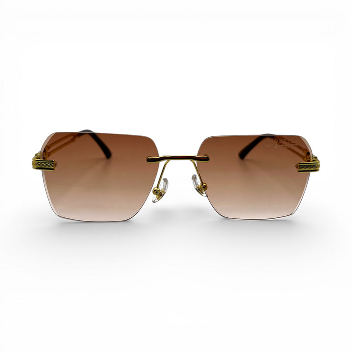 Brown - Gold Wires