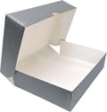Clamshell Archival Folio Storage Box, Gray, 3 Inches Deep 9X12