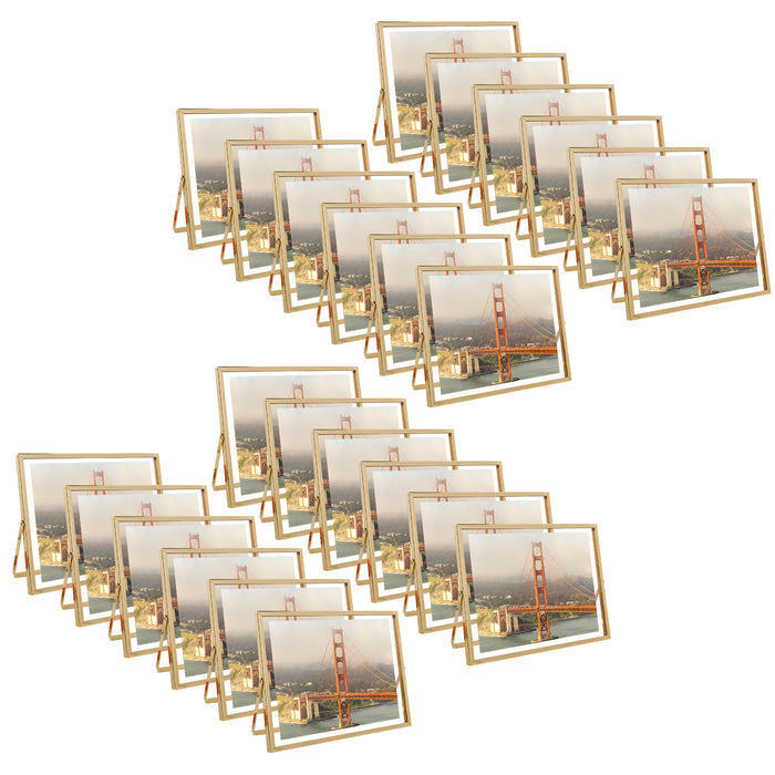 Clearance 10x8 Floating Frame Displays Any Size Photo up to 10 by 8 (24 Pcs Per Box) Gold