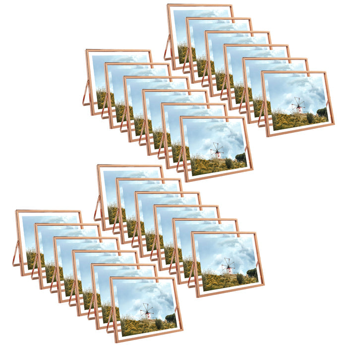 Clearance 10x8 Floating Frame Displays Any Size Photo up to 10 by 8 (24 Pcs Per Box) Rose Gold