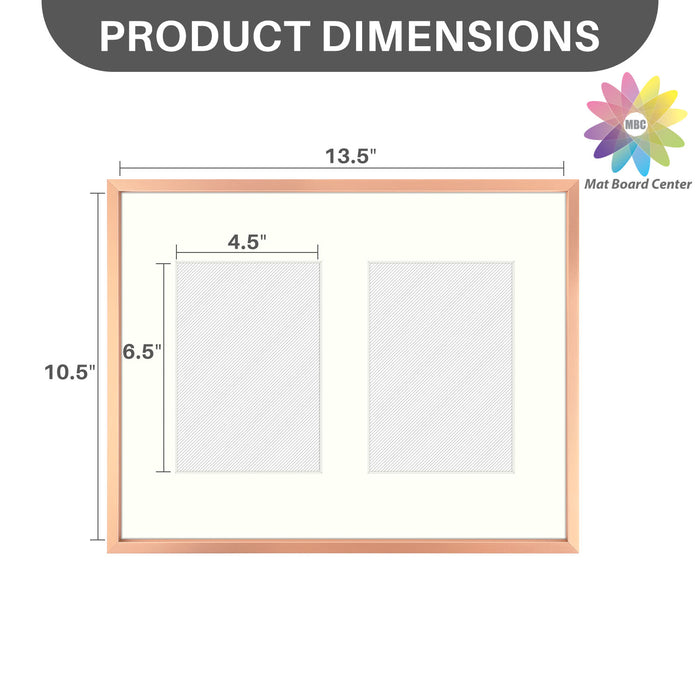 Clearance 11x14 Aluminum Collage Picture Frame for Two 5x7 Photos (6 Pcs per Box)