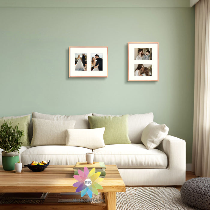 Clearance 11x14 Aluminum Collage Picture Frame for Two 5x7 Photos (6 Pcs per Box)