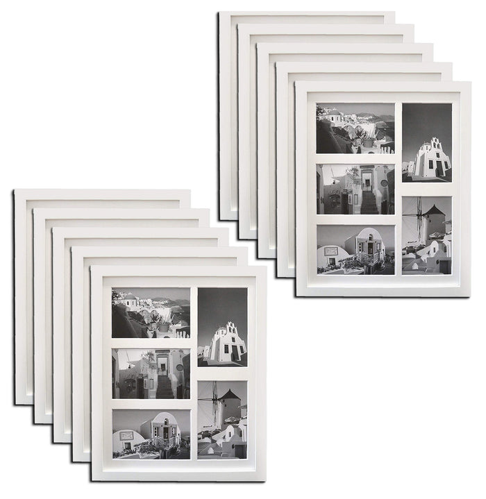Clearance 11x14 Collage Picture Frames for Five 4x6 Pictures Wood Frame(10 Pcs per Box) White
